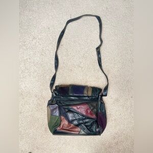 Elegant Black and Brown Shoulder Bag